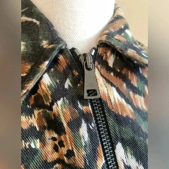 NWT Ted Baker London Inniza Urban Printed Cargo Jacket Ted Size 1 US Size 2 - Picture 7 of 11